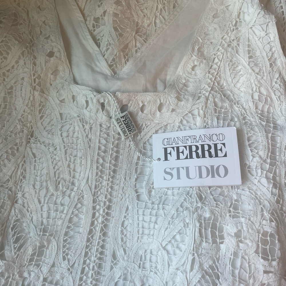 Gianfranco Ferre Vintage Macrame Dress - Picture 5 of 9
